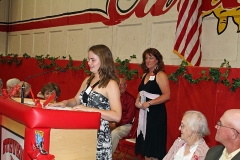 President of the graduating class of 2012,  Jessica Eaton