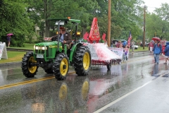 Rain doesn't stop the Stevens High School Alumni Parade of 2011.  (Stevens High School Alumni Association)