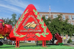 Stevens High Alumni Association with Stevens High School in the background.