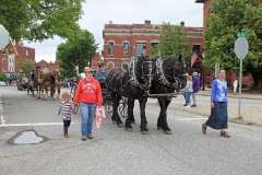 End of a long parade walk