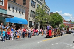 Streets are lined up with parade wathers