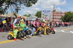 In front of the veiwing stand